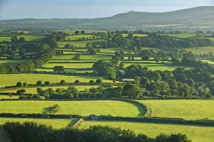 Images Dated 3rd October 2022: Rolling countryside near Brentor, Dartmoor, England, UK