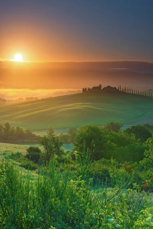 Civita Di Bagnoregio Prints: Rolling hills near San QUirico d'Orcia, Tuscany, Italy