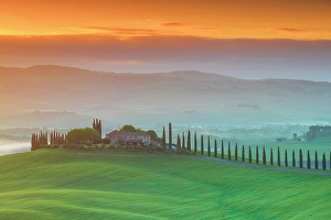 Civita Di Bagnoregio Prints: Rolling hills near San QUirico d'Orcia, Tuscany, Italy
