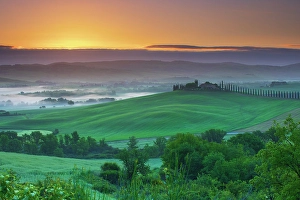 Civita Di Bagnoregio Prints: Rolling hills near San QUirico d'Orcia, Tuscany, Italy