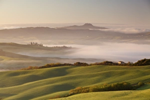 The rolling hills. San Quirico, Orcia valley, Tuscany, Italy