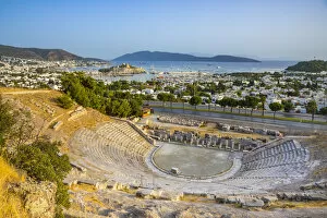 Roman Amphitheatre & Castle Bodrum, Mugla, Aegean Coast, Turkey