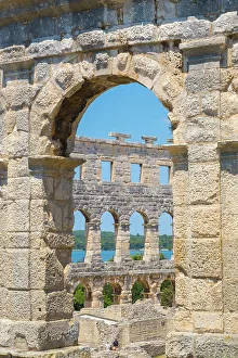 Images Dated 29th June 2023: Roman amphitheatre, Pula, Istria, Croatia