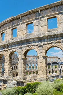 Images Dated 29th June 2023: Roman amphitheatre, Pula, Istria, Croatia