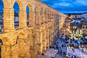 Images Dated 29th March 2018: Roman aqueduct, Segovia, Castile and Leon, Spain