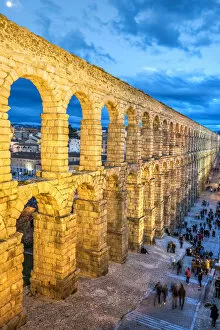 Images Dated 6th April 2018: Roman aqueduct, Segovia, Castile and Leon, Spain