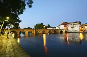 Romans Collection: The roman bridge of Chaves, also known as Trajan bridge, dating back to the 1st century