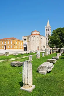 Croatia Prints: Roman Forum, Zadar, Dalmatian Coast, Croatia