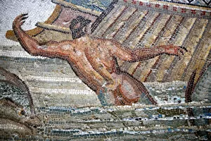 Images Dated 1st September 2011: Roman mosaic, Bardo museum, Tunis, Tunisia