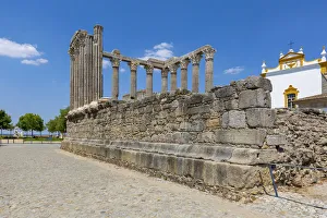 Evora Prints: Roman Temple of Evora (Templo de Diana), Alentejo, Portugal