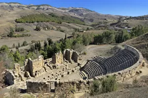 Images Dated 16th April 2015: Roman Theater, Ruins of ancient city Cuicul, Djemila, Setif Province, Algeria