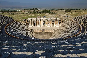 Images Dated 4th August 2015: The Roman Theatre, Hierapolis, Pamukkale, Turkey