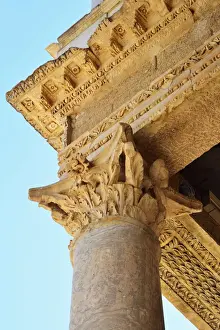 Decorative Arts Prints: Detail of the Roman Theatre of Merida, a construction promoted by the consul Marcus
