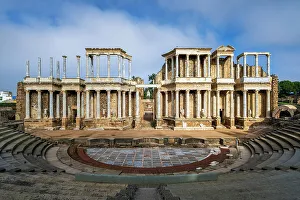 Theatre Prints: Roman Theatre, Merida, Extremadura, Spain