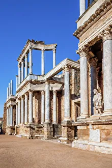Theatre Prints: Roman Theatre, Merida, Extremadura, Spain