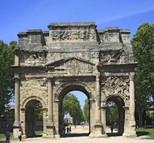 Roman Triumphal Arch, UNESCO World Heritage Site, Orange, Vaucluse, Provence, France Roman Triumphal Arch, UNESCO World Heritage Site, Orange, Vaucluse, Provence, France