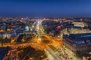 Romania, Bucharest, Piata Universitatii, Coltea Hospital along Boulevard IC Bratianu
