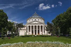 Romania, Bucharest, Romanian Atheneum, exterior