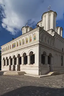 Bucharest Prints: Romania, Bucharest, Romanian Patriarchal Cathedral, exterior