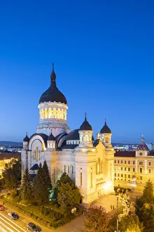 Cluj Napoca Prints: Romania, Transylvania, Cluj-Napoca. The Orthodox Dormition of the Theotokos Cathedral