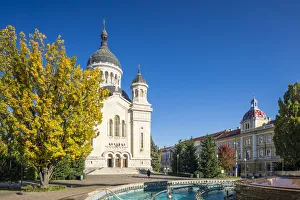 Romania, Transylvania, Cluj-Napoca. The Orthodox Dormition of the Theotokos Cathedral