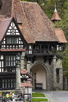 Romania, Transylvania, Sinaia, Peles Castle-area, palace buildings