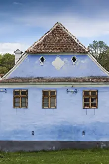 Romania Prints: Romania, Transylvania, Viscri, traditional Romanian village