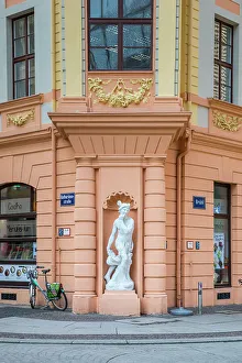 Leipzig Prints: Romanushaus (Baroque building), Katharinenstrasse, Leipzig, Saxony, Germany