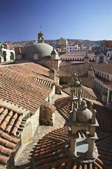 Images Dated 14th November 2012: Rooftop of San Francisco Church, La Paz, Bolivia