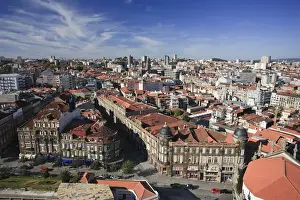 Ribeira Prints: Rooftops and aerial view of Porto Old Town (UNESCO World Heritage), Portugal