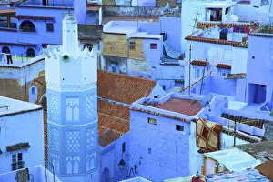 Chefchaouen Gallery: Rooftops Of Chefchaouen, Morocco, North Africa