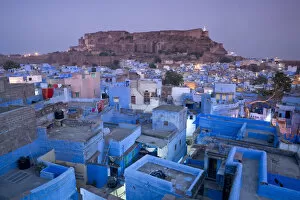 Images Dated 22nd December 2008: Rooftops, Jodhpur (The Blue City), Rajasthan, India