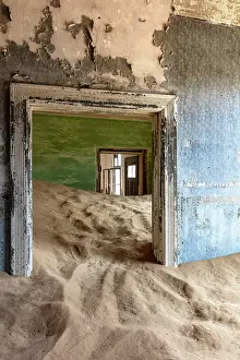 Abandoned Prints: Rooms full of sand in abandoned diamond mining town of Kolmanskop