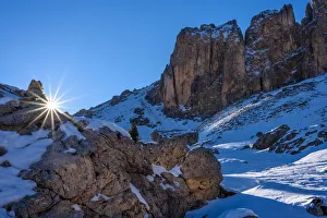 Catinaccio Prints: Rosengarten mountain, Trentino Alto Adige region, Dolomites Alps, Italy, Europe