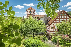 Taubertal Prints: Rosengarten and Romschloessle in Creglingen