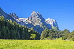 Images Dated 3rd November 2020: Rosenlaui with Wellhorner and Wetterhorner, Berner Oberland, canton Berne, Switzerland