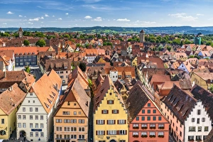 Images Dated 14th August 2017: Rothenburg ob der Tauber, Bavaria, Germany