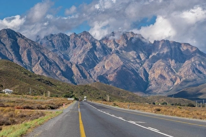 Worcester Prints: Route 1 near Worcester & Langeberg Mountains, Western Cape, South Africa
