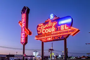 Americana Prints: Route 66: Neon Sign Park, St. Robert, Missouri, United States