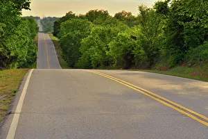 Highway Prints: Route 66 in spring, Chandler, Oklahoma, USA
