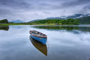 Rowing Boats Prints: Rowing boat at Upper Lake, Killarney National Park