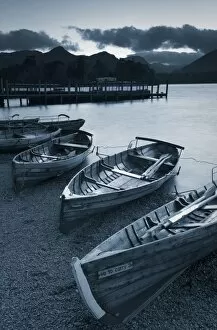 Images Dated 6th November 2006: Rowing Boats, Derwent Water, Lake District, Cumbria, UK