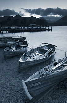 Rowing Boats, Derwent Water, Lake District, Cumbria, UK