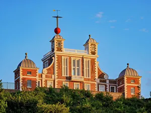 Greenwich Prints: Royal Observatory at sunset, Greenwich, London, England, United Kingdom