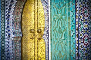 Morocco Collection: Royal Palace Door, Fes, Morocco