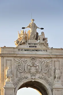 Images Dated 26th November 2013: Rua Augusta arch, Terreiro do Paco. Lisbon, Portugal