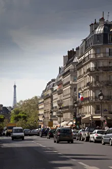 Latin Quarter Prints: Rue Soufflot, Latin Quarter, Paris, France