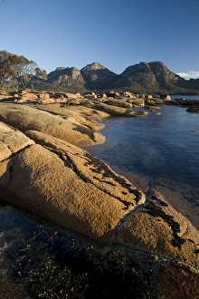Coles Bay Prints: The rugged coast of Coles Bay with the Hazards