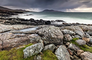Rugged Coastline Prints: Rugged coastline, Isle of Harris, Outer Hebrides, Scotland