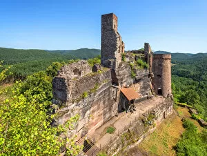 Images Dated 18th September 2018: Ruin of castle Altdahn, Dahn, Wasgau, Palatinate Forest, Rhineland-Palatinate, Germany